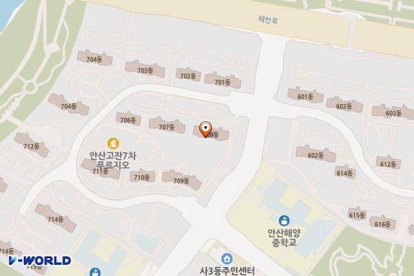 안산시_해양동행정복지센터 위치 지도 — 경기도 안산시 상록구 해양로 8