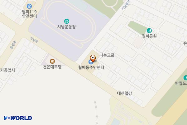 안산시_월피동행정복지센터 위치 지도 — 경기도 안산시 상록구 시낭북로 4