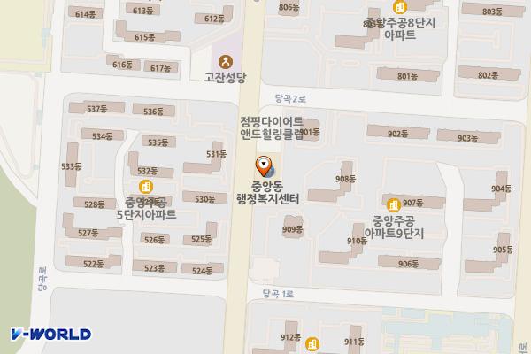 안산시_중앙동행정복지센터 위치 지도 — 경기도 안산시 단원구 예술대학로 76