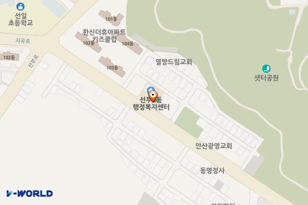 안산시_선부2동행정복지센터 위치 지도 — 경기도 안산시 단원구 지곡로 46
