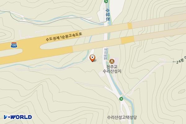 수리산교 하부 주차장 위치 지도 — 경기도 안양시 만안구 병목안로 392