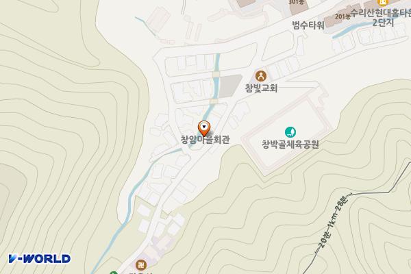 군용지 주차장 위치 지도 — 경기도 안양시 만안구 창박로41번길 34