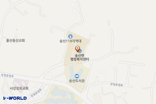 송산면사무소 위치 지도 — 경기도 화성시 송산면 매봉산길 12