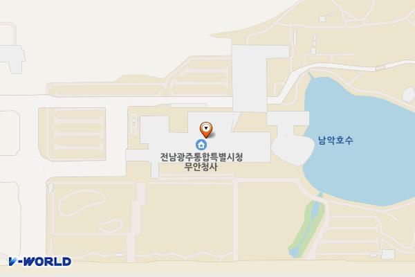 전남도청 위치 지도 — 전남광주통합특별시 무안군 삼향읍 오룡길 1 (남악리, 전라남도청)