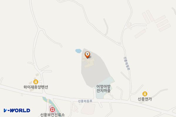 신풍리마을회(게스트하우스) 위치 지도 — 제주특별자치도 서귀포시 성산읍 신풍하동로 37