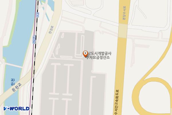 성남동 대형공영주차장 위치 지도 — 경기도 성남시 중원구 둔촌대로 10