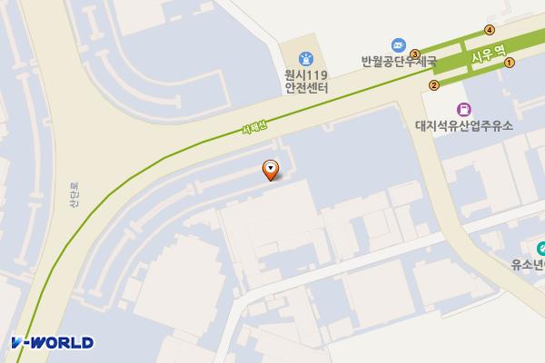 원시동 공영주차장 위치 지도 — 경기도 안산시 단원구 원시동 778-6
