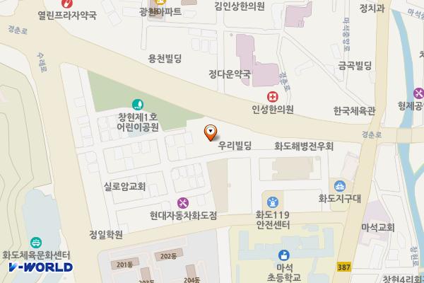 화도읍 공영주차장 위치 지도 — 경기도 남양주시 화도읍 창현리 734