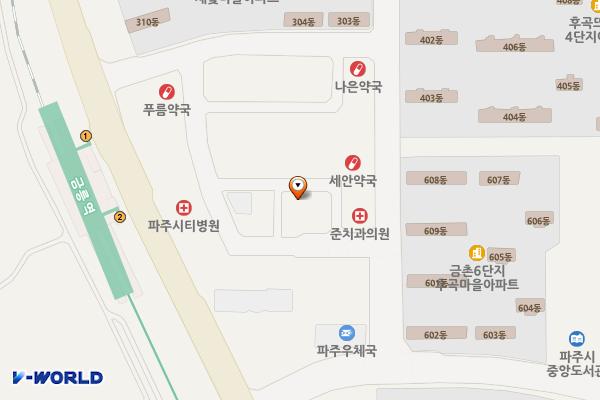 금촌3공영주차장 위치 지도 — 경기도 파주시 금촌동 990-5
