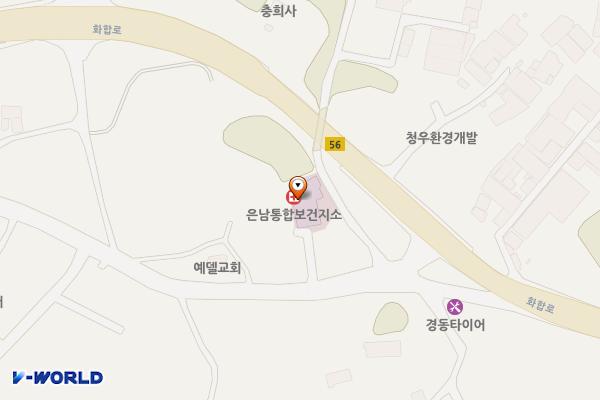 양주시은남통합보건지소 위치 지도 — 경기도 양주시 남면 화합로610번길 161-13