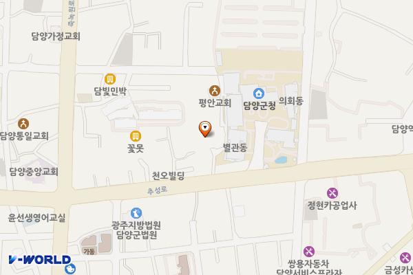 객사2지구공영주차장 위치 지도 — 전남광주통합특별시 담양군 담양읍 객사리 52-5