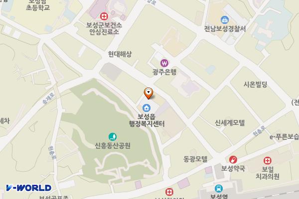 보성군_보성읍사무소 위치 지도 — 전남광주통합특별시 보성군 보성읍 신흥길 17
