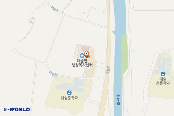 예산군_대술면행정복지센터 위치 지도 — 충청남도 예산군 대술면 대술로 147
