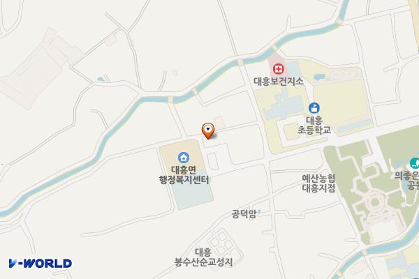 예산군_대흥면행정복지센터 위치 지도 — 충청남도 예산군 대흥면 의좋은형제길 37
