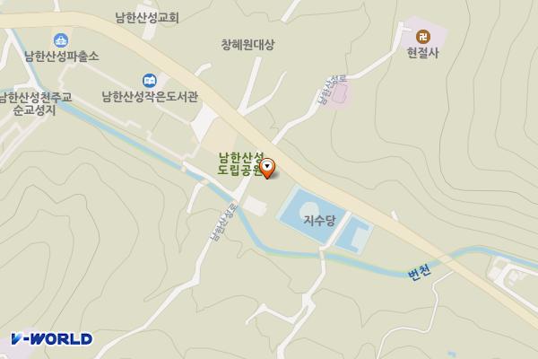 남한산성 센터주차장 위치 지도 — 경기도 광주시 남한산성면 산성리 149-1