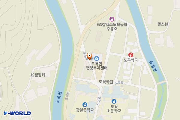 도척면행정복지센터 위치 지도 — 경기도 광주시 도척면 노곡로 20