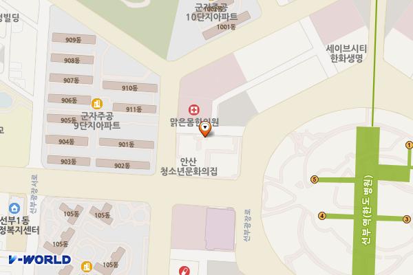 안산차량등록사업소 위치 지도 — 경기도 안산시 단원구 선부광장1로 6