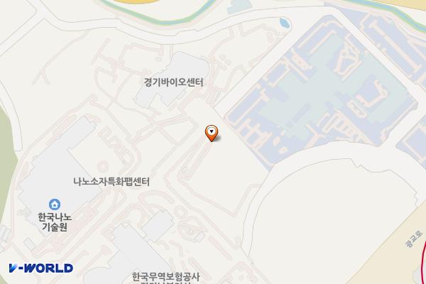 경기도경제과학진흥원 위치 지도 — 경기도 수원시 영통구 광교로 107