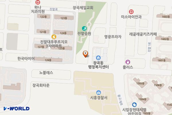 장곡동행정복지센터 위치 지도 — 경기도 시흥시 인선길 14
