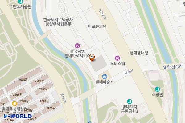별내제1공영주차장 위치 지도 — 경기도 남양주시