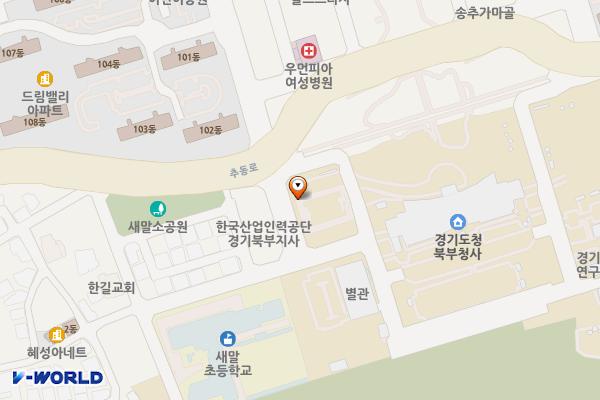 경기도청 북부청사 민원인주차장 위치 지도 — 경기도 의정부시 청사로 1