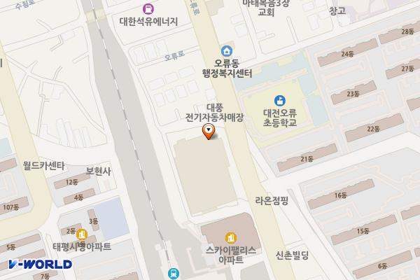 코스트코 대전점 위치 지도 — 대전광역시 중구 오류로 41