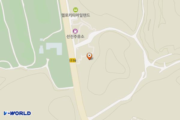 헬로키티아일랜드 위치 지도 — 제주특별자치도 서귀포시 안덕면 한창로 340