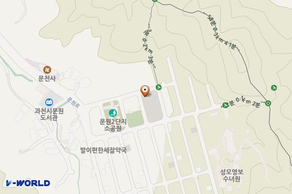 문원동 공영주차장 위치 지도 — 경기도 과천시