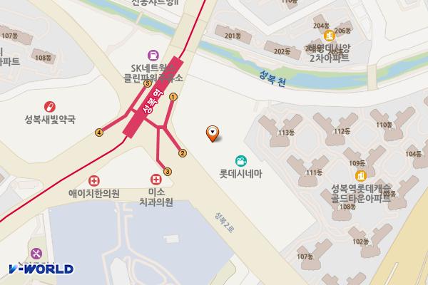 롯데몰 수지점 위치 지도 — 경기도 용인시 수지구 성복2로 38