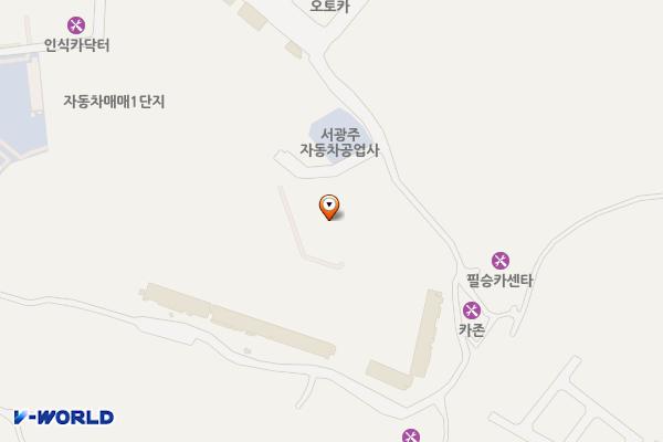 빛고을오토갤러리 위치 지도 — 전남광주통합특별시 서구 매월1로62번길 16