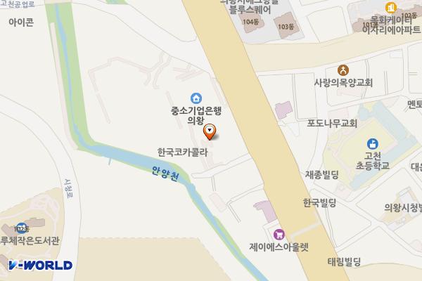 기아자동차 의왕서비스센터 위치 지도 — 경기도 의왕시 경수대로 249