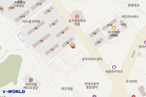 기아자동차 청주서비스센터 위치 지도 — 충청북도 청주시 흥덕구 사운로 315