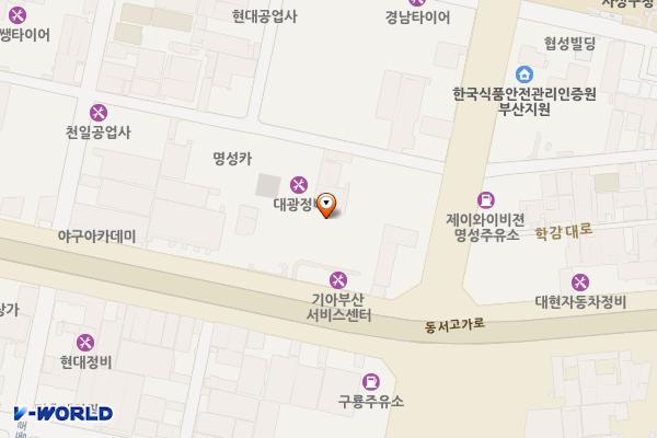 기아자동차 부산서비스센터 위치 지도 — 부산광역시 사상구 가야대로 141