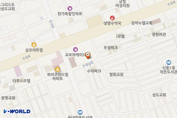 신흥제7공영주차장 위치 지도 — 경기도 성남시 수정구 수정남로 85