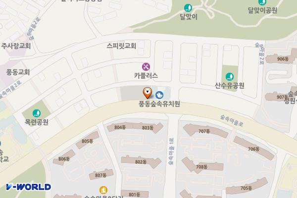 풍동제1공영주차장 위치 지도 — 경기도 고양시 일산동구 풍동 1244