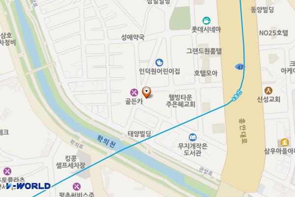 관양2동 공영주차장 위치 지도 — 경기도 안양시 동안구 흥안대로507번길 23