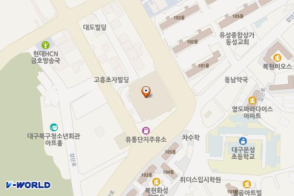 코스트코 대구점 위치 지도 — 대구광역시 북구 검단로 97