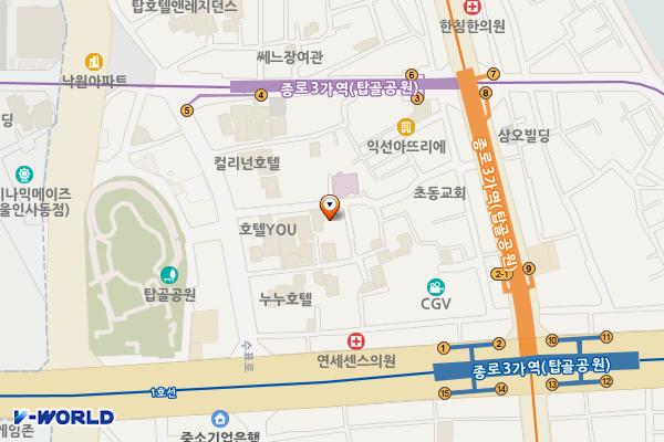 춘원당한방박물관 위치 지도 — 서울특별시 종로구 돈화문로9길 27