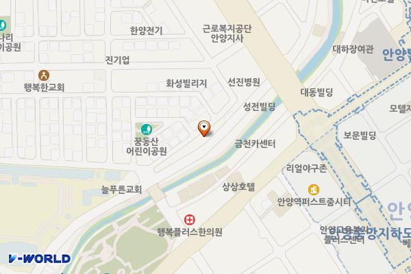 안양3동노상 주차장 위치 지도 — 경기도 안양시 만안구 안양로323번길 24