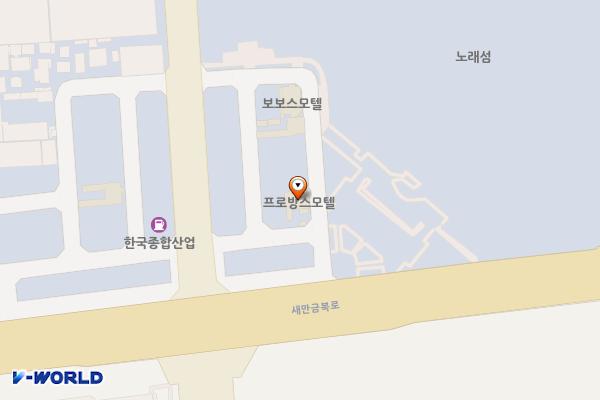 프로방스모텔 위치 지도 — 전북특별자치도 군산시 가도2길 9