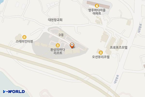 환상의바다리조트 위치 지도 — 충청남도 보령시 대천항1길 67-5