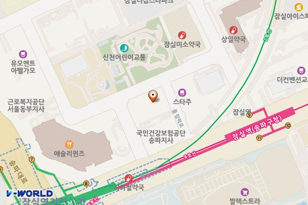 현대타워빌딩 위치 지도 — 서울특별시 송파구 올림픽로 293-19
