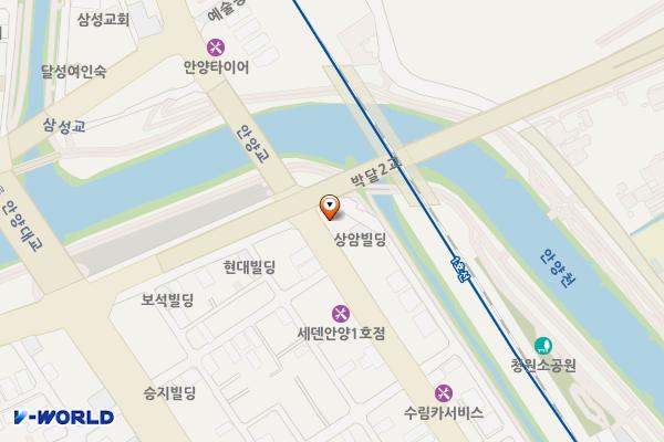 박달고가밑 주차장 위치 지도 — 경기도 안양시 만안구 만안로 340
