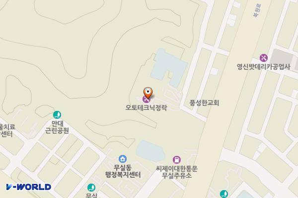 오토테크닉정락 위치 지도 — 강원특별자치도 원주시 이화5길 72