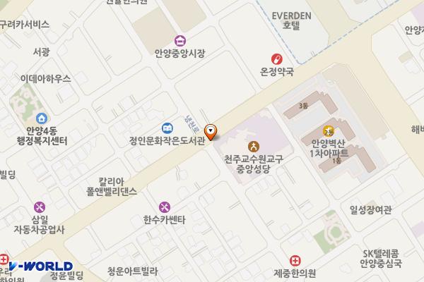 안양역2노상 주차장 위치 지도 — 경기도 안양시 만안구 만안로 231