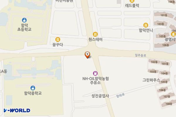 함덕농협 하나로마트 위치 지도 — 제주특별자치도 제주시 조천읍 함와로 40