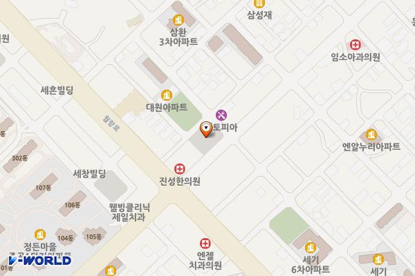 노형제3공영주차장 위치 지도 — 제주특별자치도 제주시 노형동 1043-1