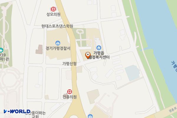 가평읍 행정복지센터 위치 지도 — 경기도 가평군 가평읍 가화로 62
