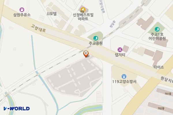 주교1공영주차장 위치 지도 — 경기도 고양시 덕양구 고양대로 1330