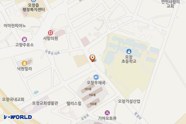 KT공중전화부스 오창농협앞 공영주차장 위치 지도 — 충청북도 청주시 청원구 오창읍 장대리 279-4